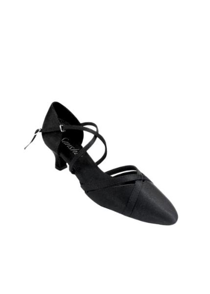 Туфли бальные женские сатин BR20116S (11M, BLK)
