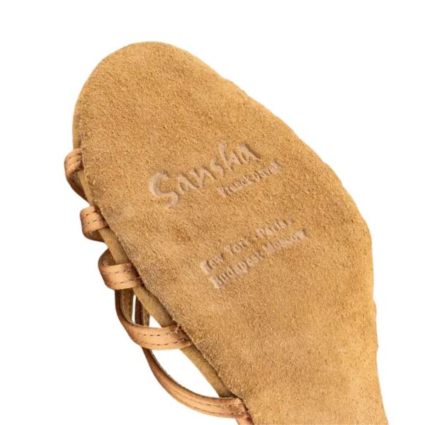 Туфли бальные женские сатин Alaia BR31016S (9, L.TAN)