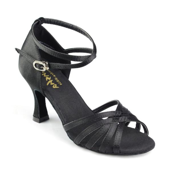 Туфли бальные женские сатин BR20028S JUANITA (8, BLK)