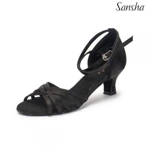 Туфли бальные женские сатин BR15016S ALAIETTE (Сатин, 8, BLK)