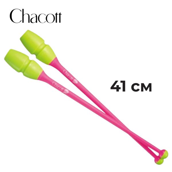 Булавы каучук юниоры CHACOTT 301505 0003-98 (FIG, 343, Yellow x Pink, 41 см)